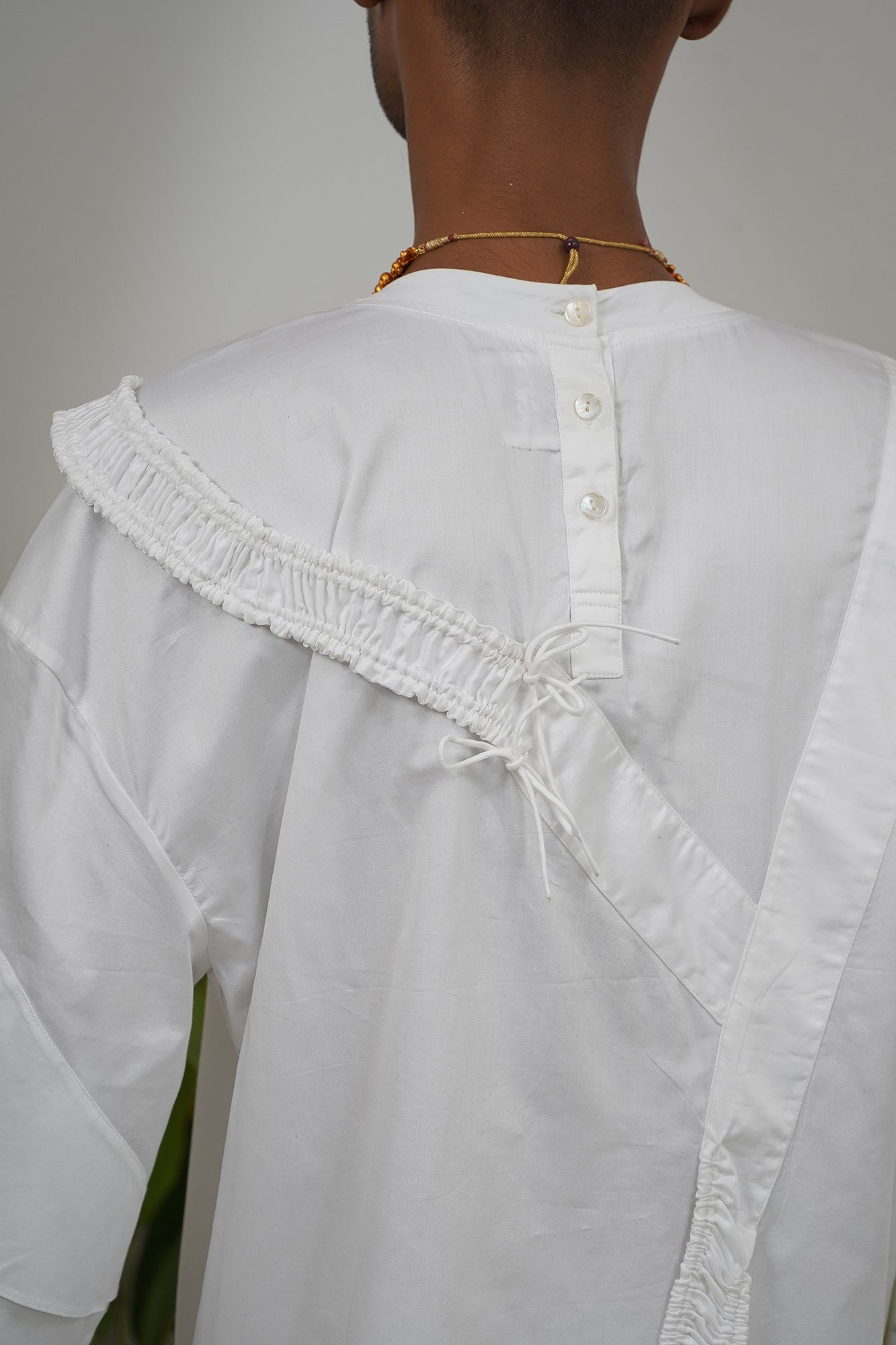 Cross strapped heart T-shirt