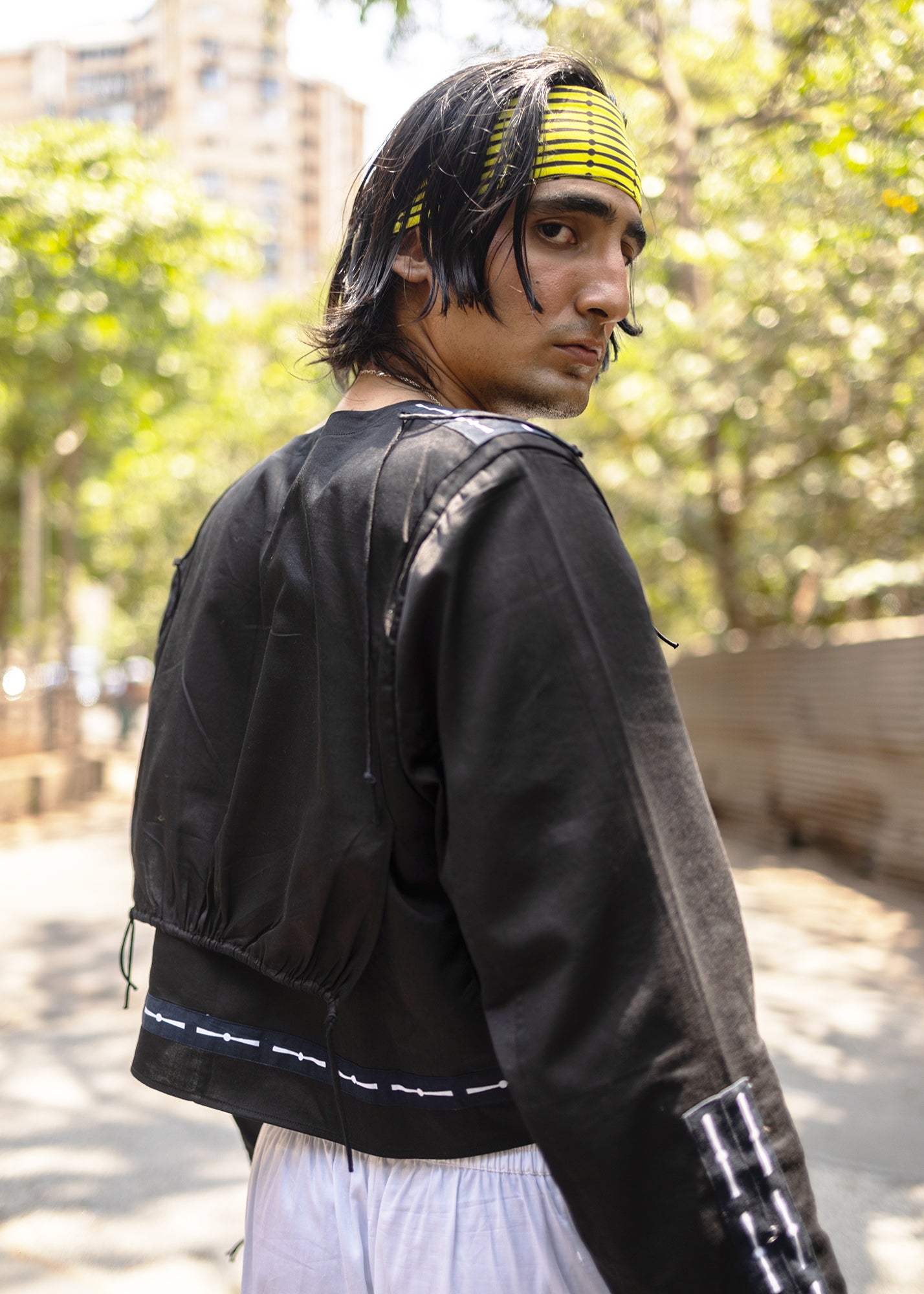 Apron crop jacket