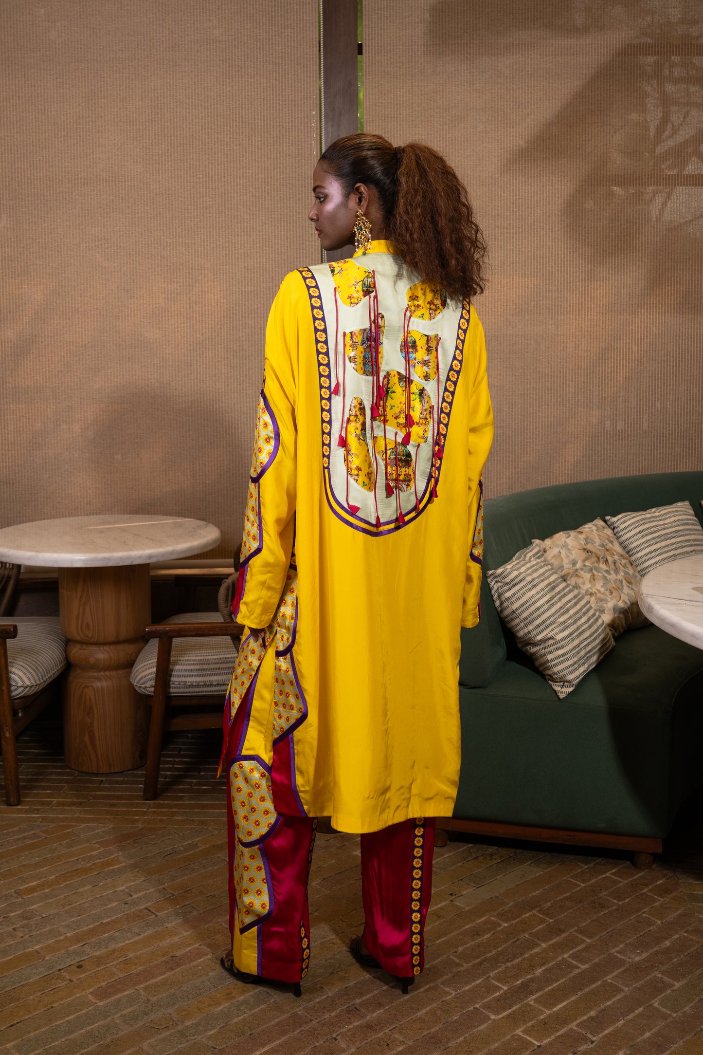 Amoeba fringed kurta set