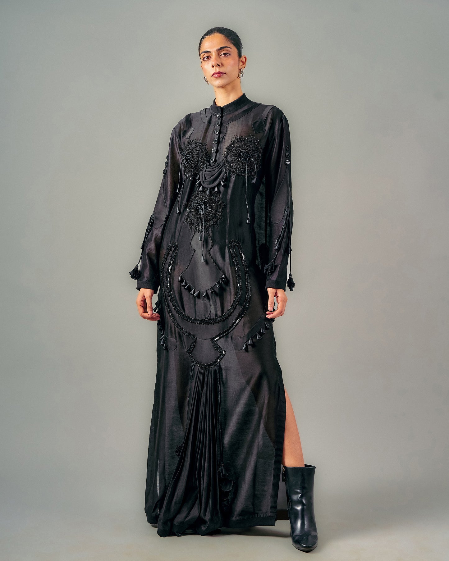 Circles dhoti drape dress
