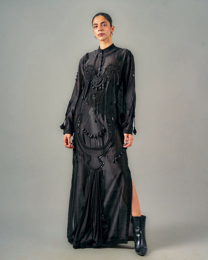 Circles dhoti drape dress