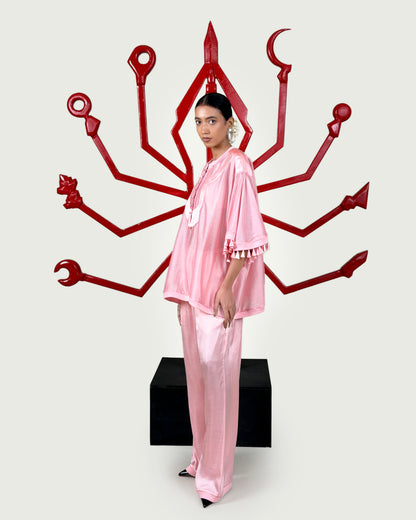 Godets cape + Trouser set
