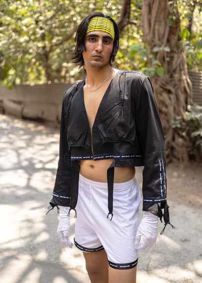 Apron crop jacket