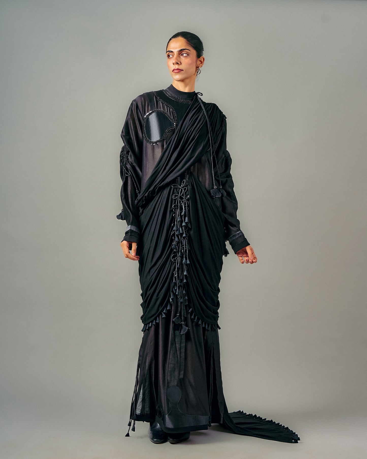 Saree drape dress