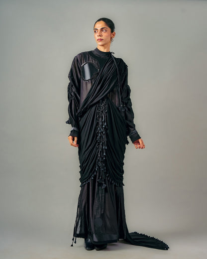 Saree drape dress