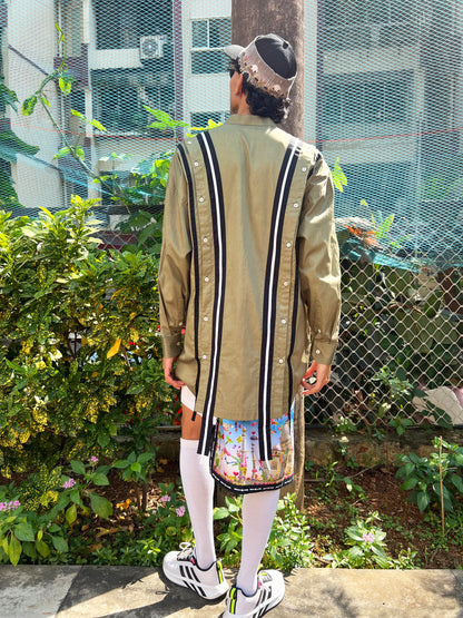 Deconstructed buttons shirt