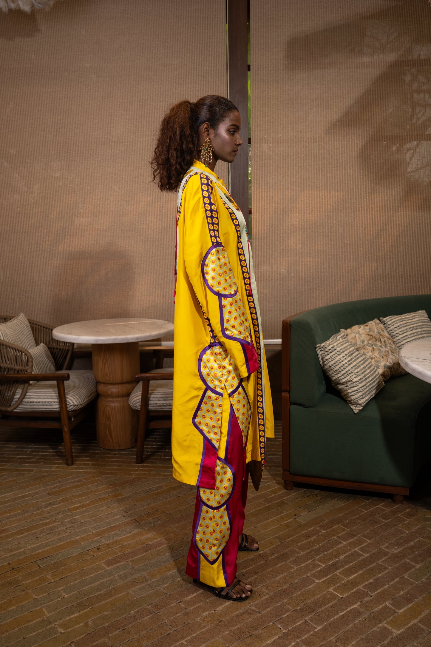 Amoeba fringed kurta set