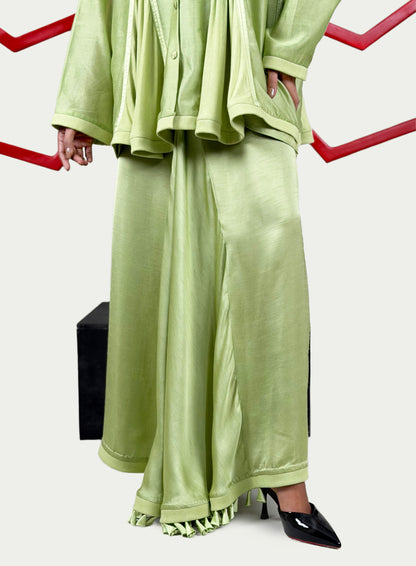 Godets shirt + Lungi skirt set