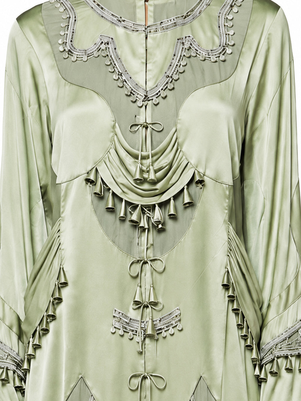 Sculptural patchwork dress