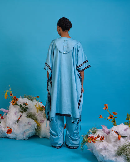 Kurta yoke kaftan set
