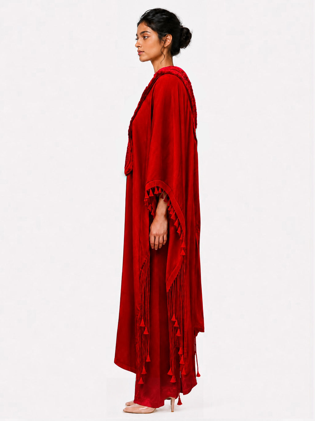Paisley drape cape + Trouser set