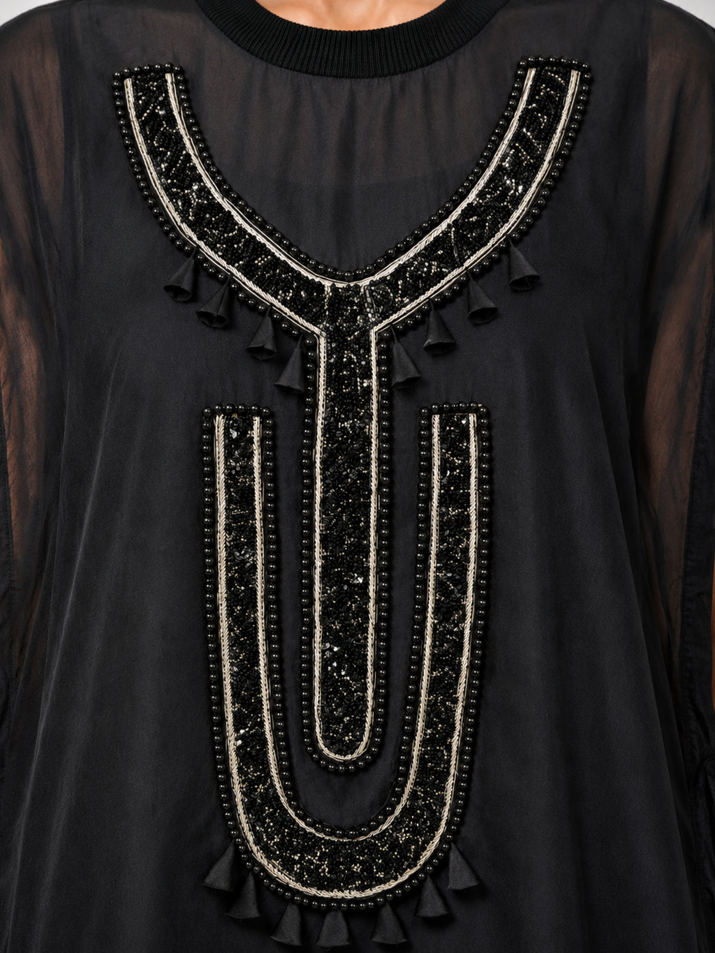Sculptural vest + Pleated trouser set