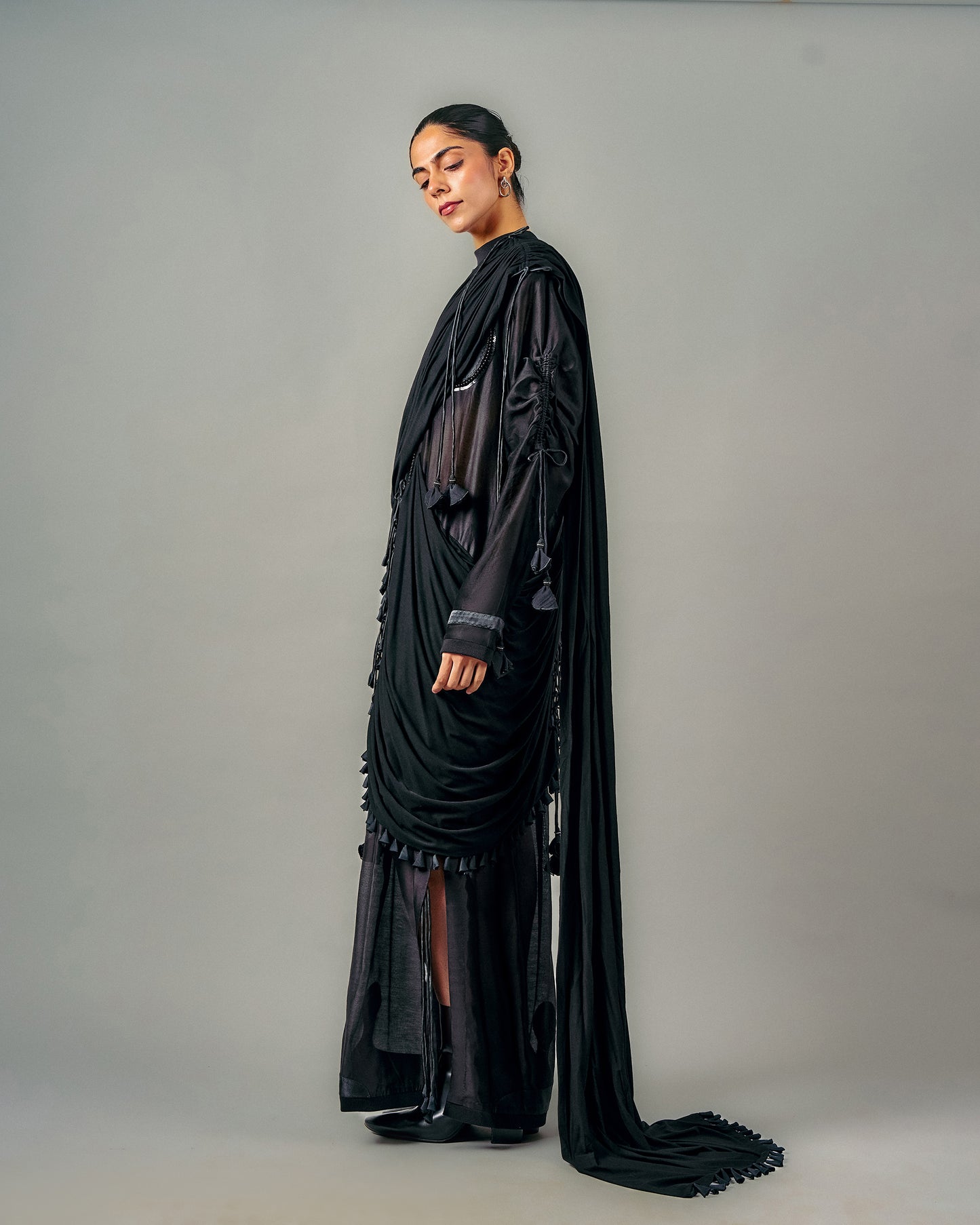 Saree drape dress