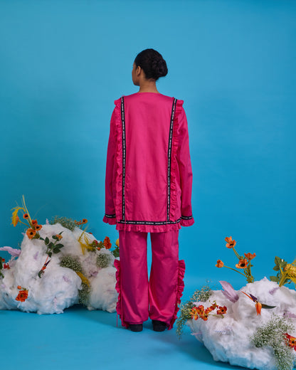 Ruffled kurta set