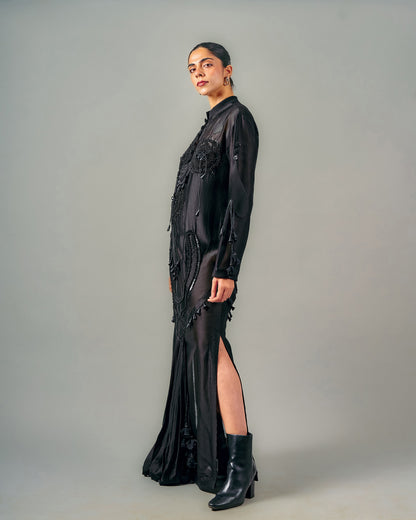 Circles dhoti drape dress
