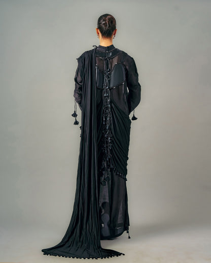 Saree drape dress