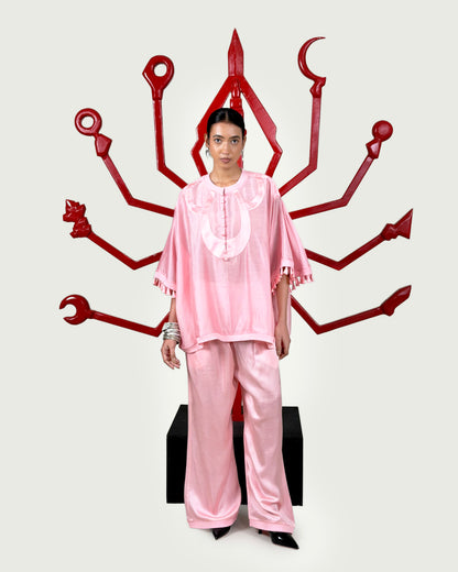 Godets cape + Trouser set