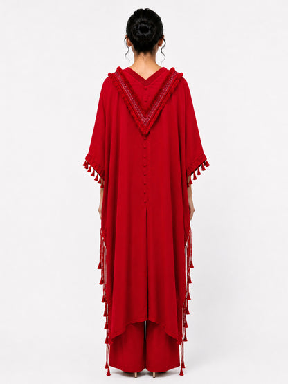 Paisley drape cape + Trouser set