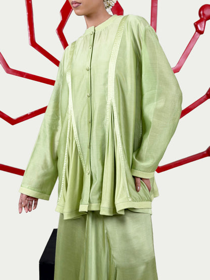 Godets shirt + Lungi skirt set