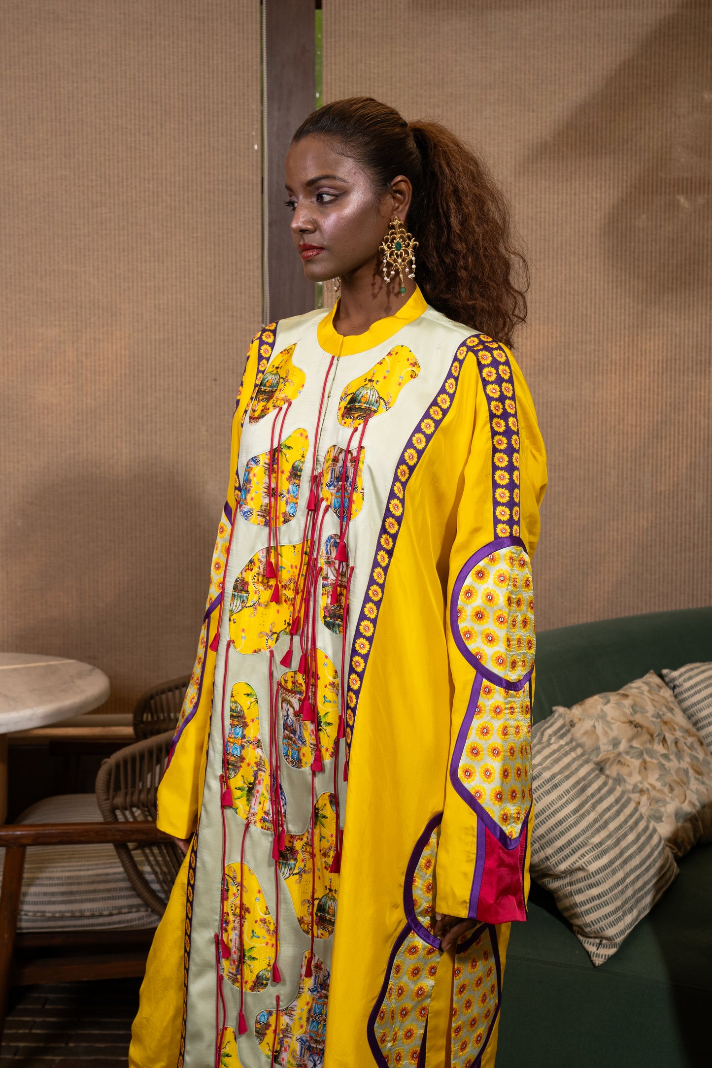 Amoeba fringed kurta set