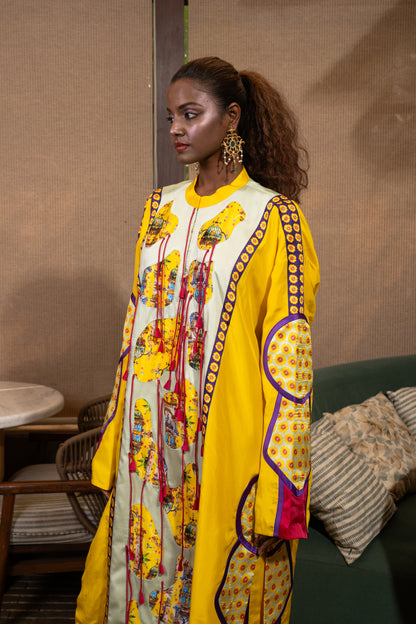 Amoeba fringed kurta set