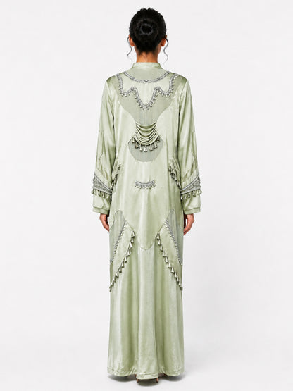 Sculptural patchwork dress
