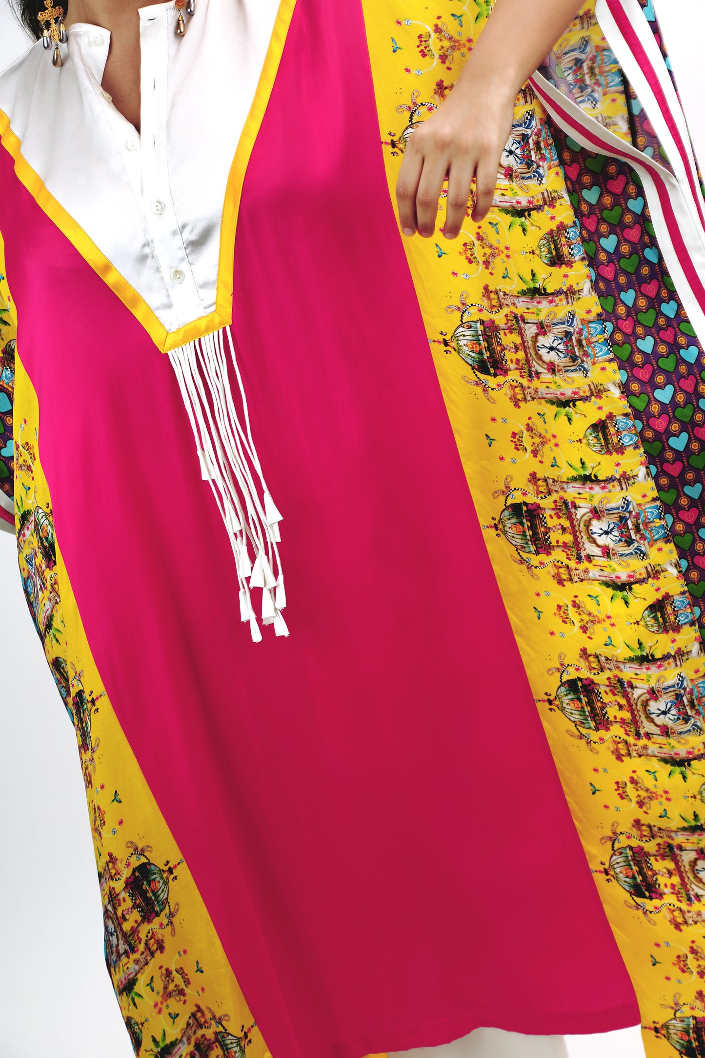 Panelled kaftan set