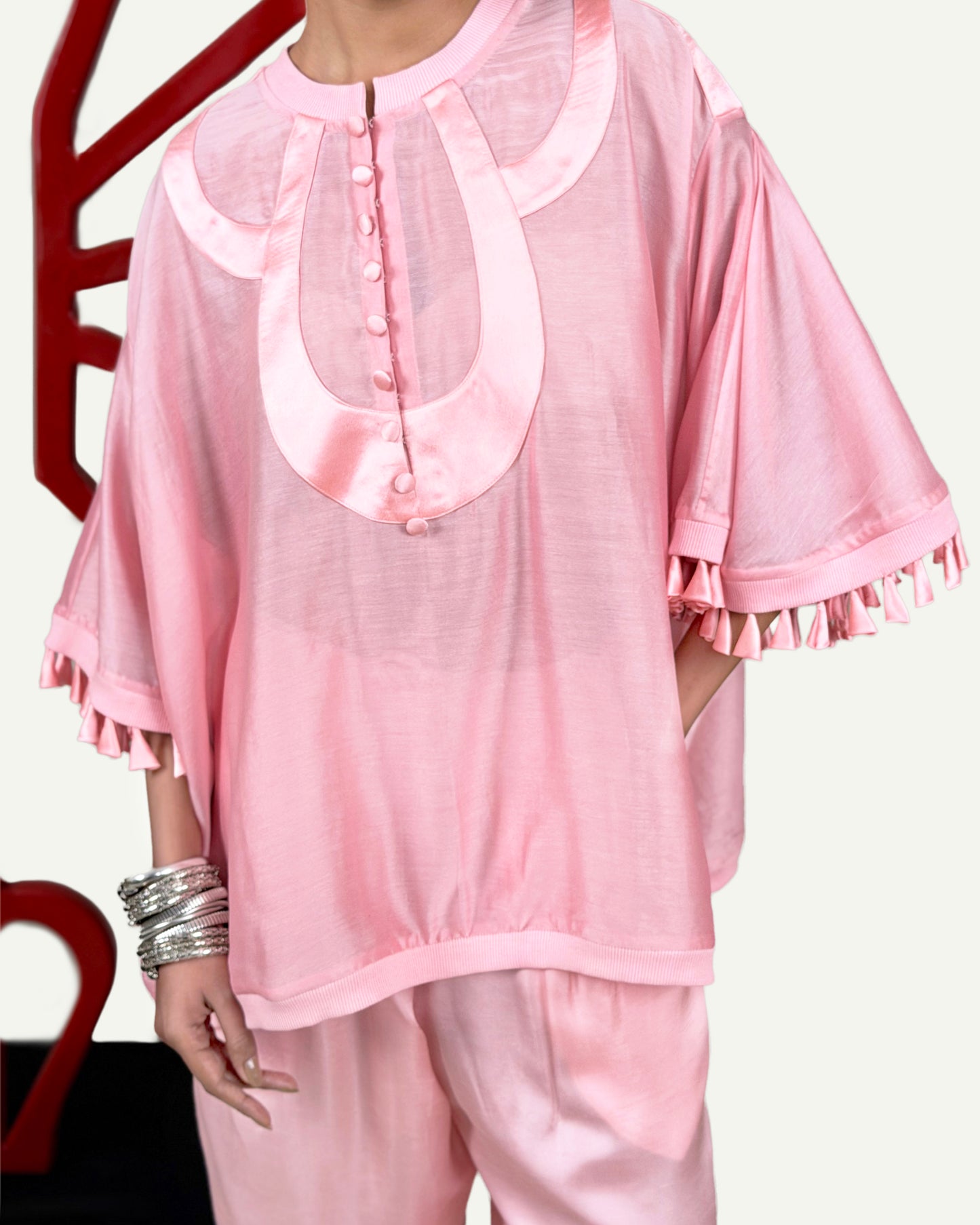 Godets cape + Trouser set