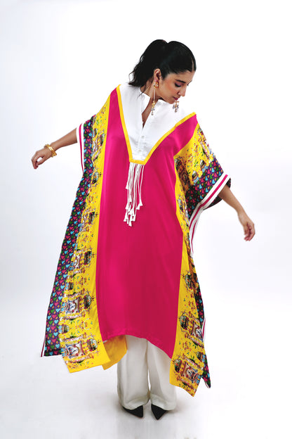 Panelled kaftan set