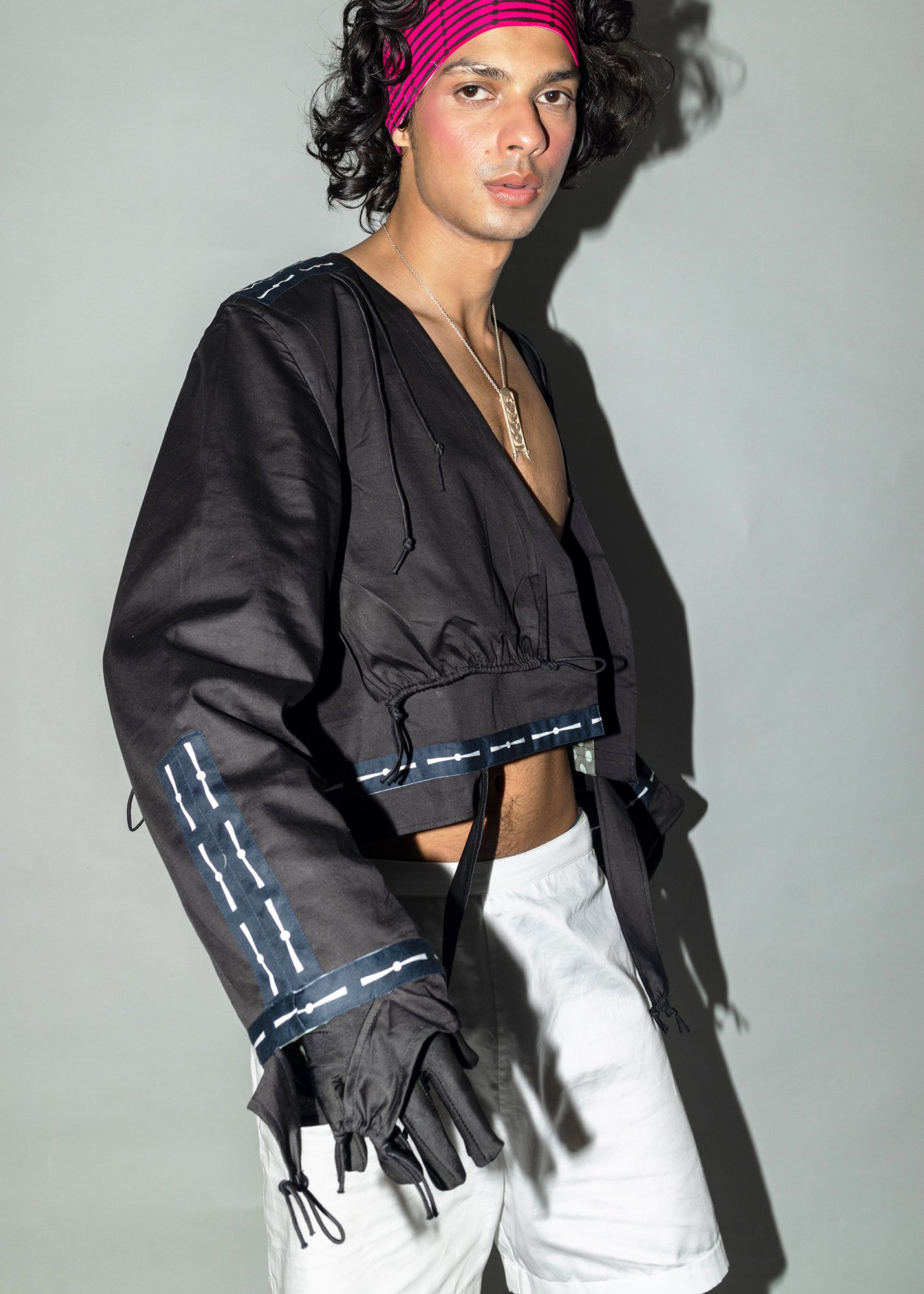 Apron crop jacket